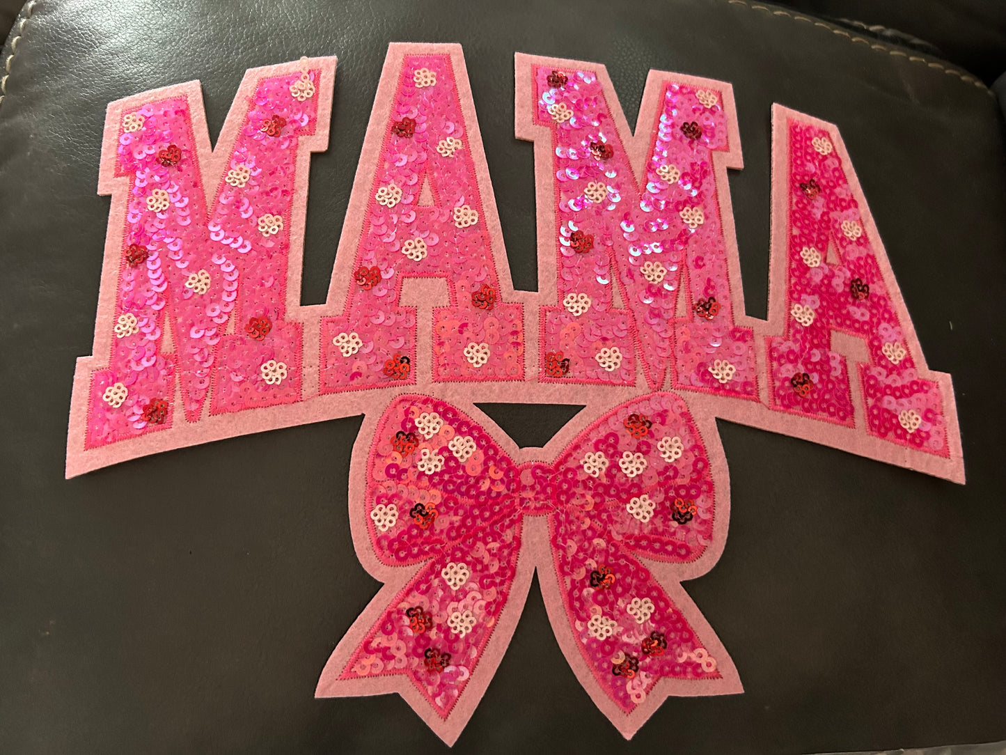 SEQUINED HEAT PATCH MAMA