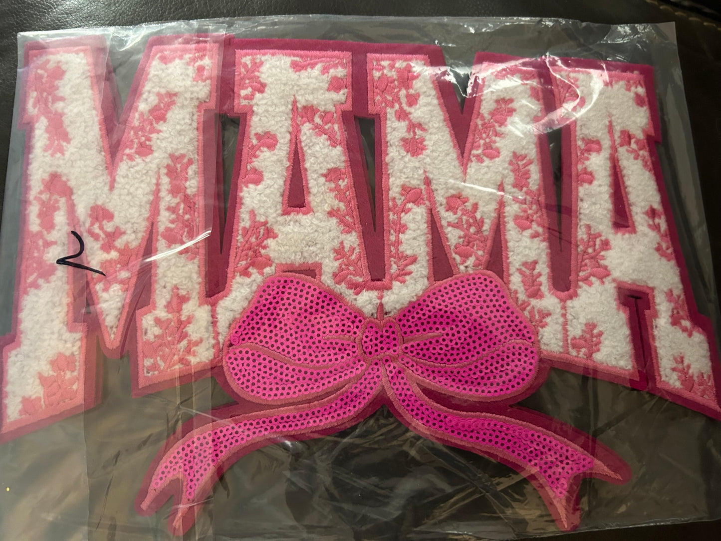 EMBROIDERY HEAT PATCHES MAMA