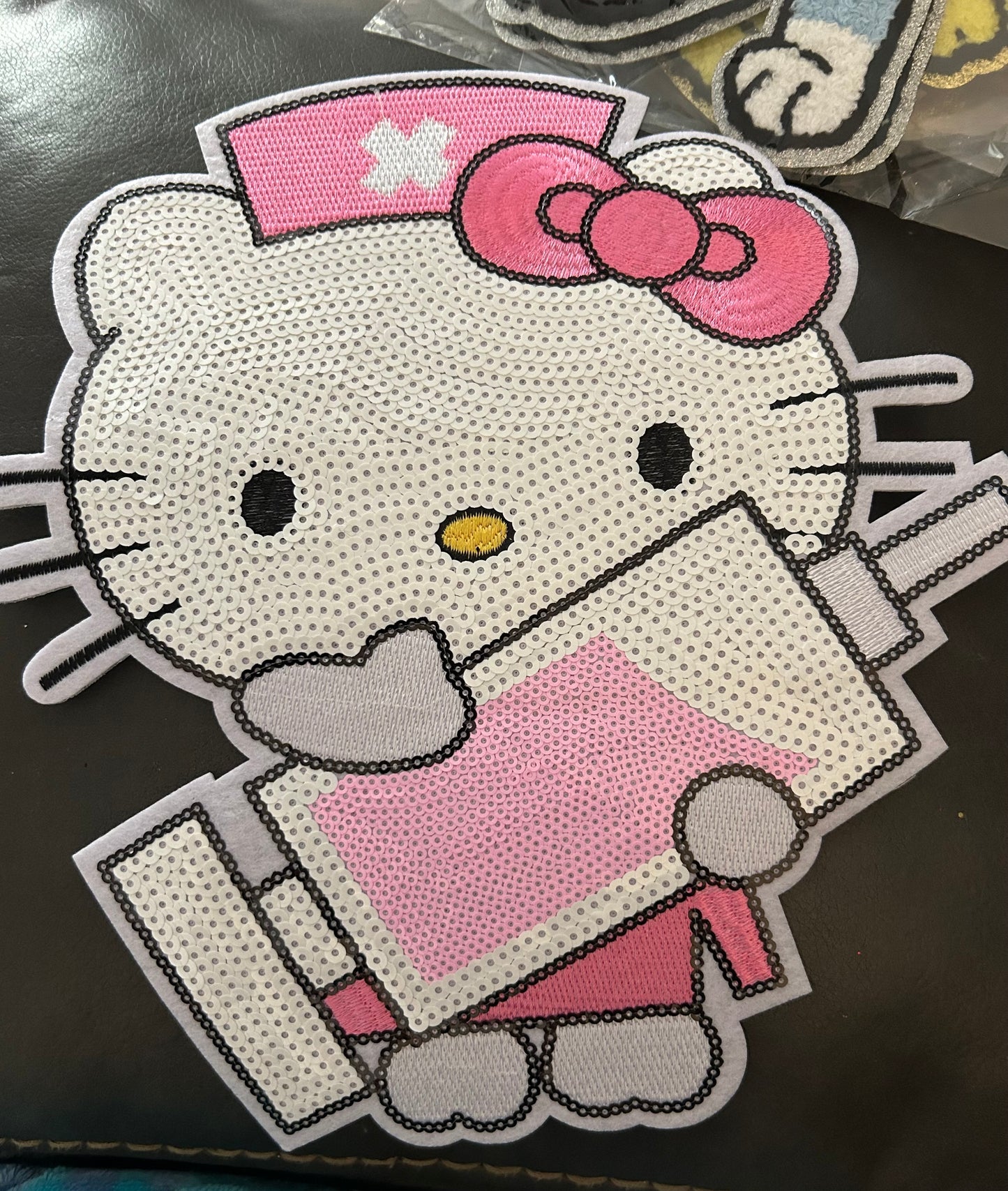 HELLO KITTY EMBROIDED HEAT PATCH