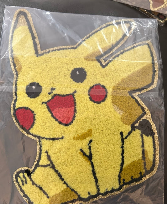 PIKACHU EMBROIDERED HEAT PATCH