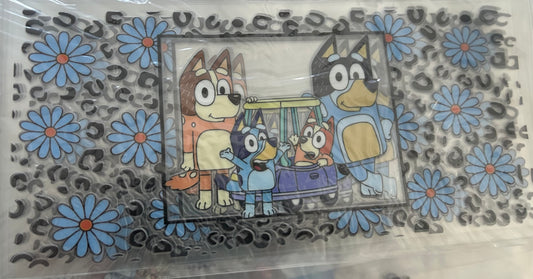 UTV CUP WRAP- FLOWER BLUEY