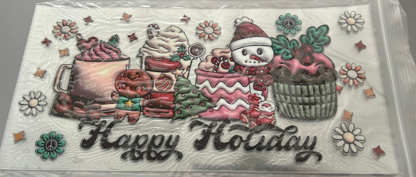 UTV CUP WRAP- HAPPY HOLIDAYS