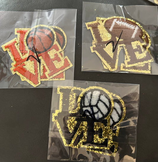 SPORTS EMBROIDERY HEAT PATCHES
