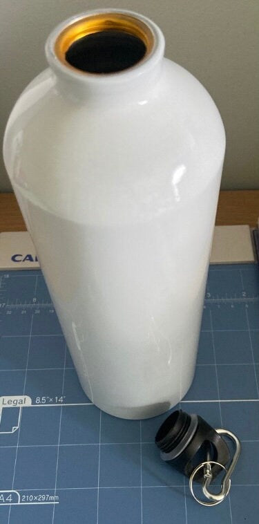 Sublimation water bottle with screw top