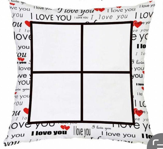 Sublimation “I Love you” pillow cover blank